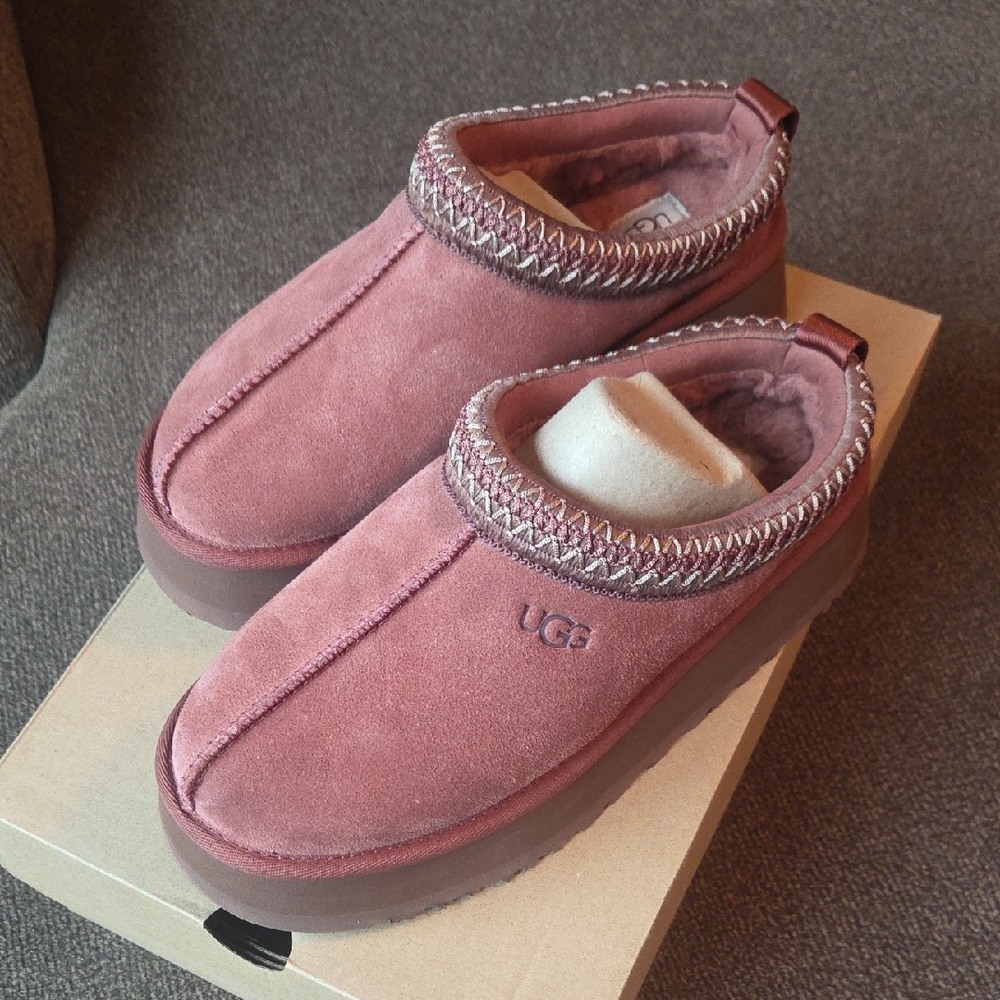 UGG Women's Mauve Suede Slippers